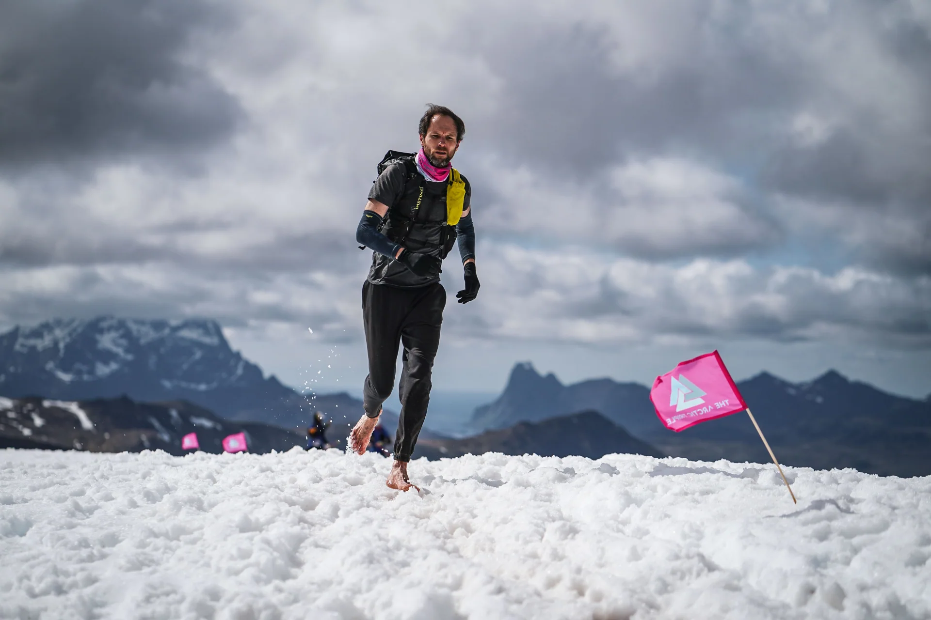 Running barefoot at the Lofoten Arctic Triple Ultra-Trail